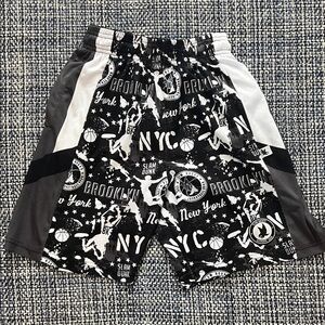 Flow Society Lacrosse Kids' Dynamic Black and White Sports Shorts
